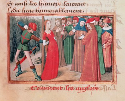 Joan of Arc at the stake, from 